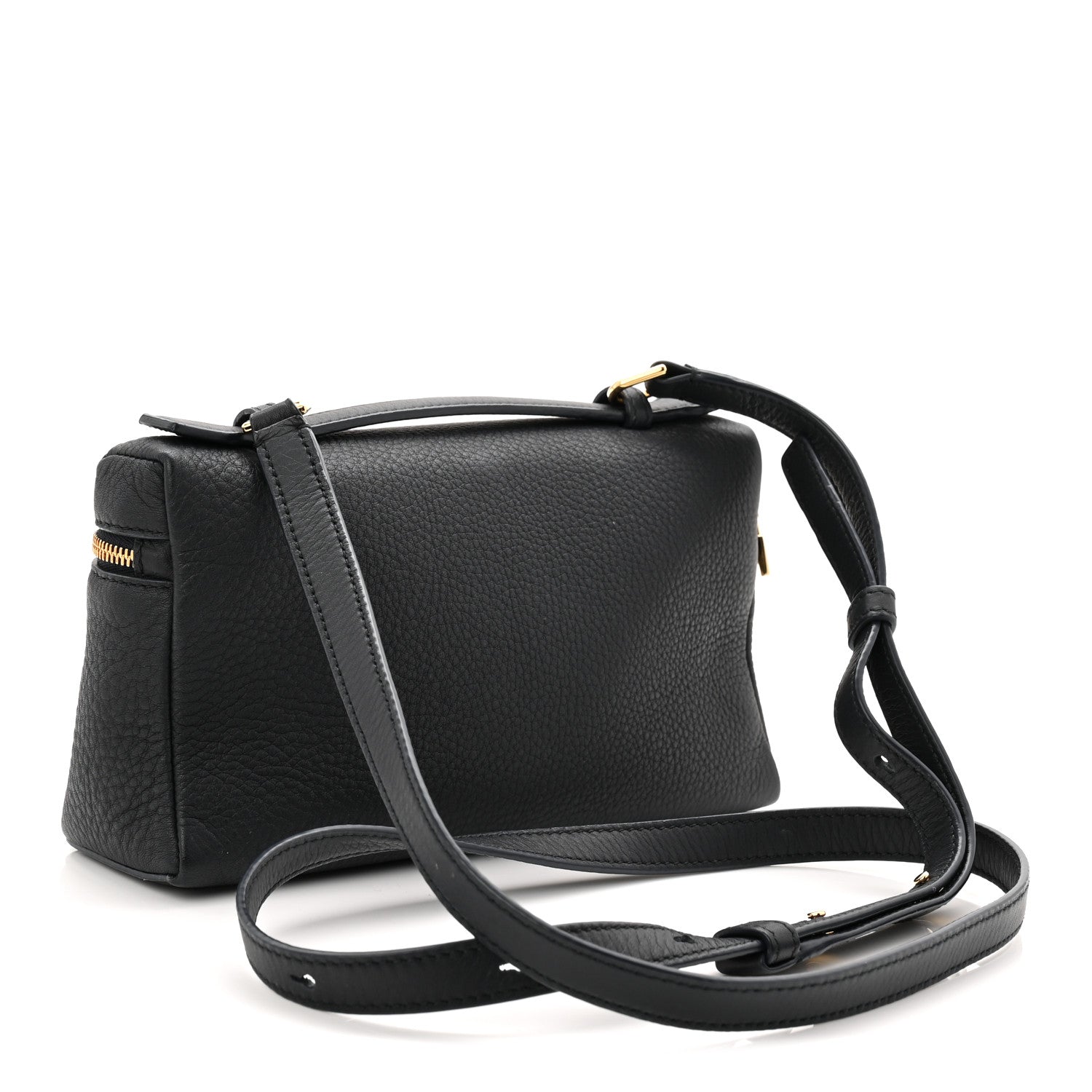 Loro Piana Grained Calfskin L19 Extra Pocket Pouch Navy 3 of 10