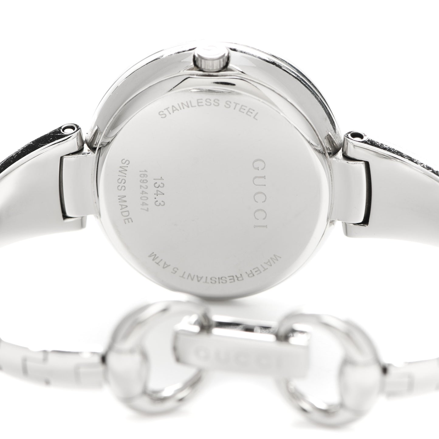 Stainless Steel 36mm Guccissima Quartz Watch Black