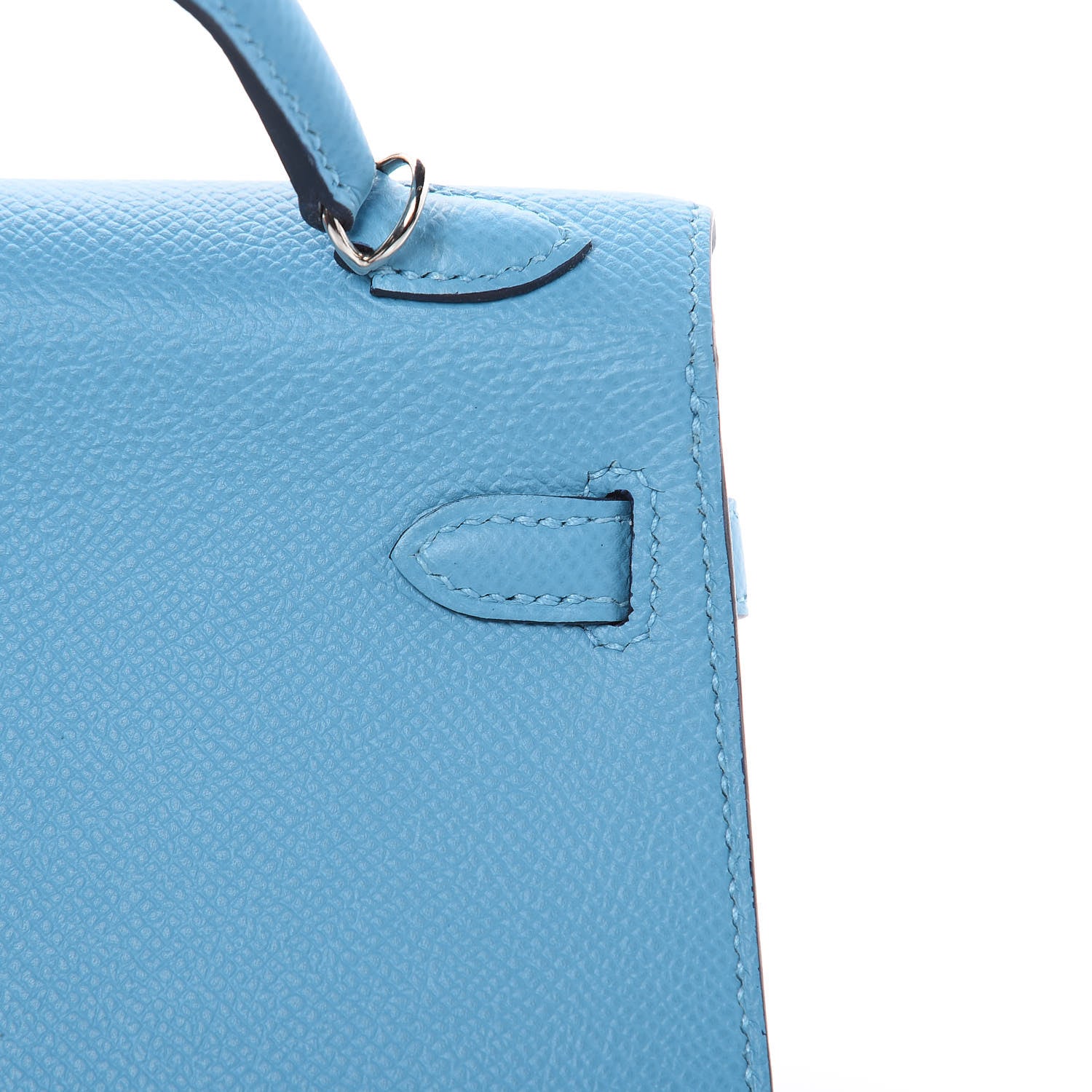 Hermes Epsom Mini Kelly Sellier 20 Bleu Du Nord 20 of 28