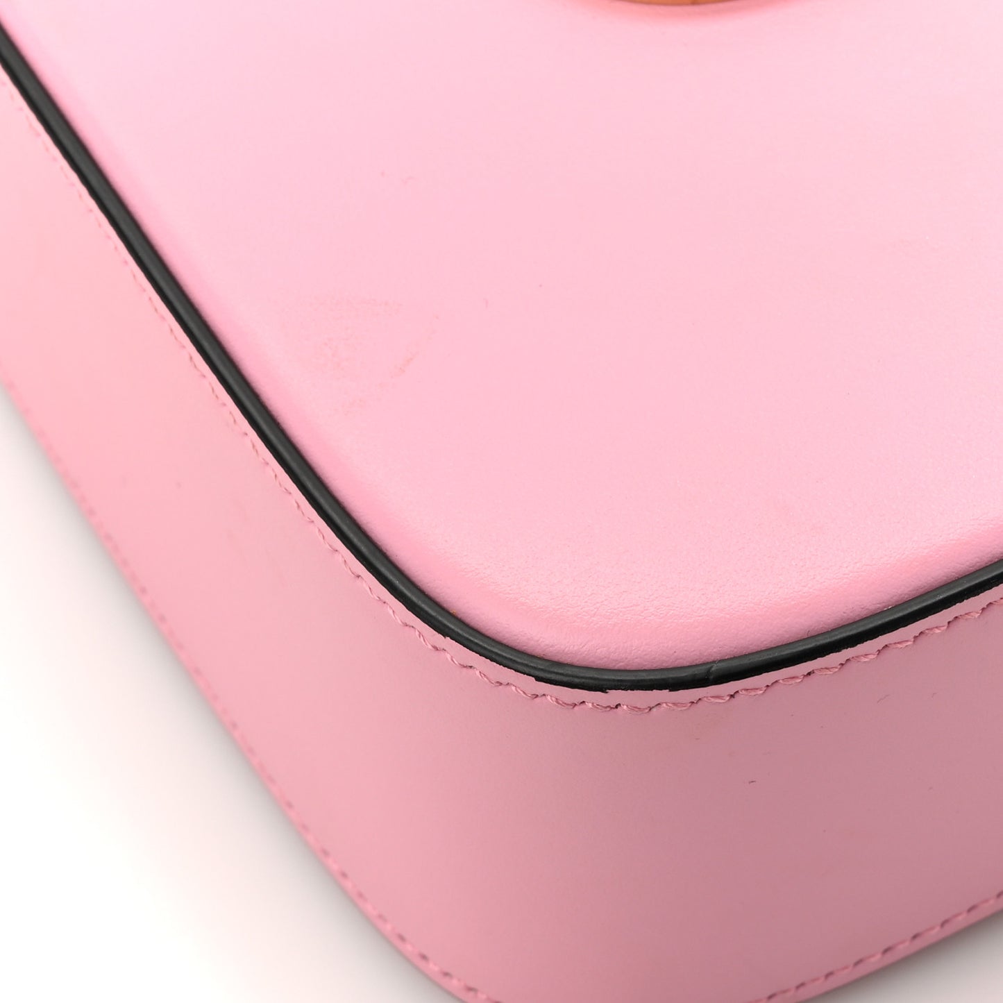 DOLCE GABBANA Calfskin Hot Stuff DG Logo 3.5 Crossbody Bag Baby Pink