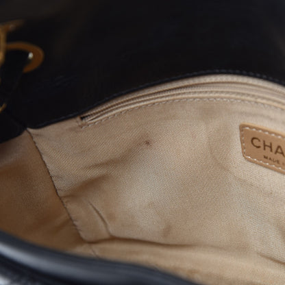 Chanel Calfskin Quilted Retro Chain Flap Black 8 of 9