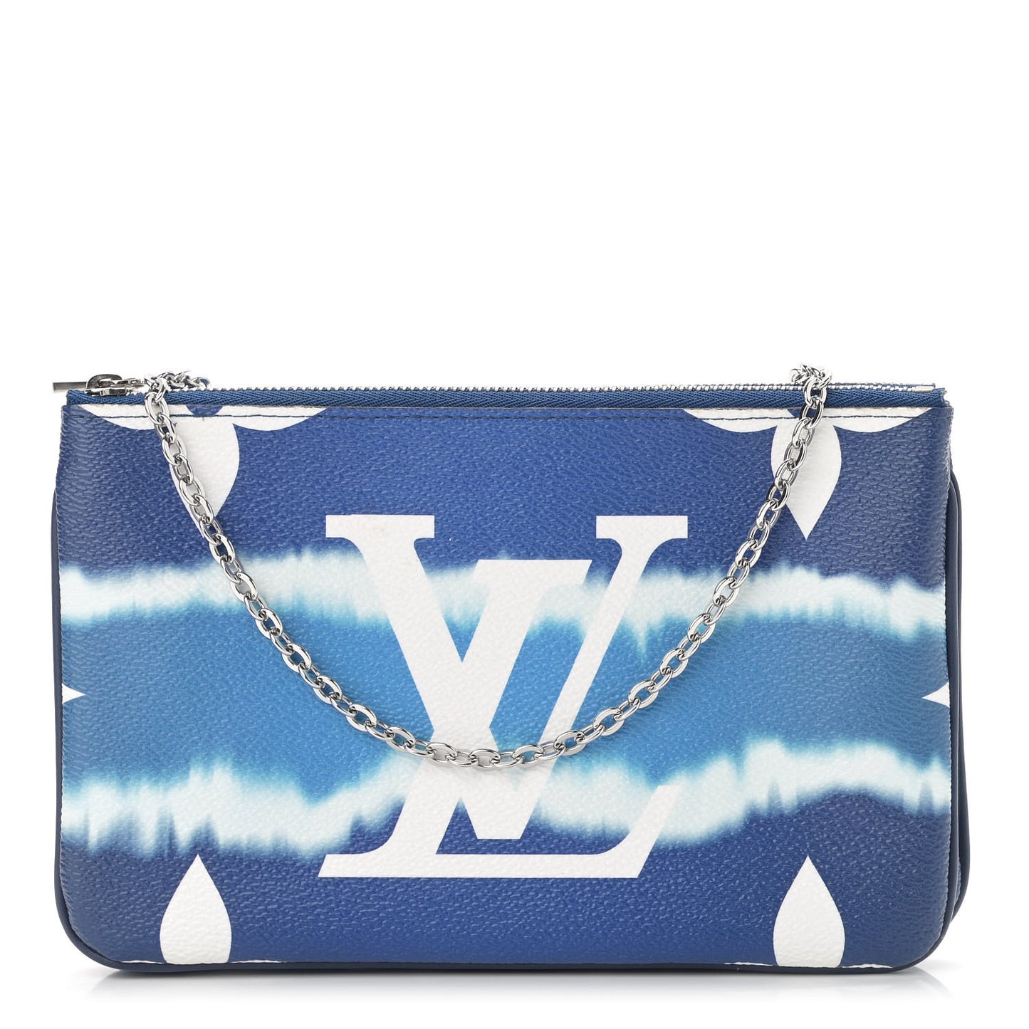 Monogram Giant Escale Double Zip Pochette Blue