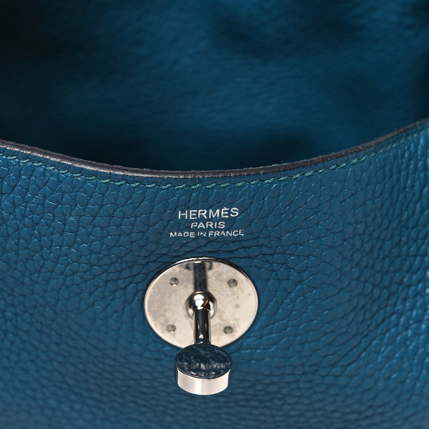 Hermes Taurillon Clemence Lindy 26 Cobalt 6 of 11