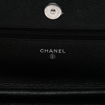 Chanel Caviar Quilted Wallet on Chain WOC Black 6 of 12