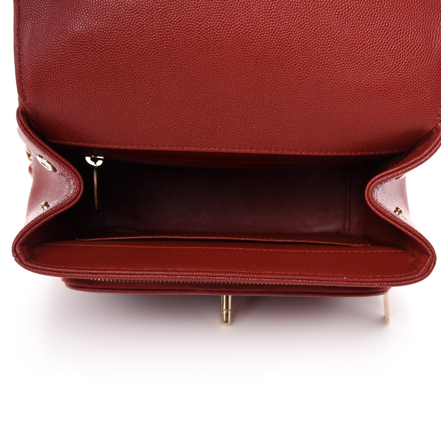 Caviar Quilted Medium Business Affinity Flap Red