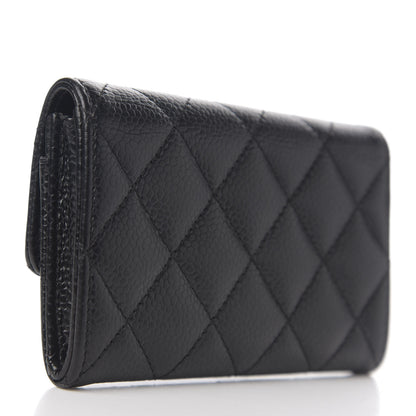 Chanel Caviar Quilted Flap Card Holder Black 2 of 7
