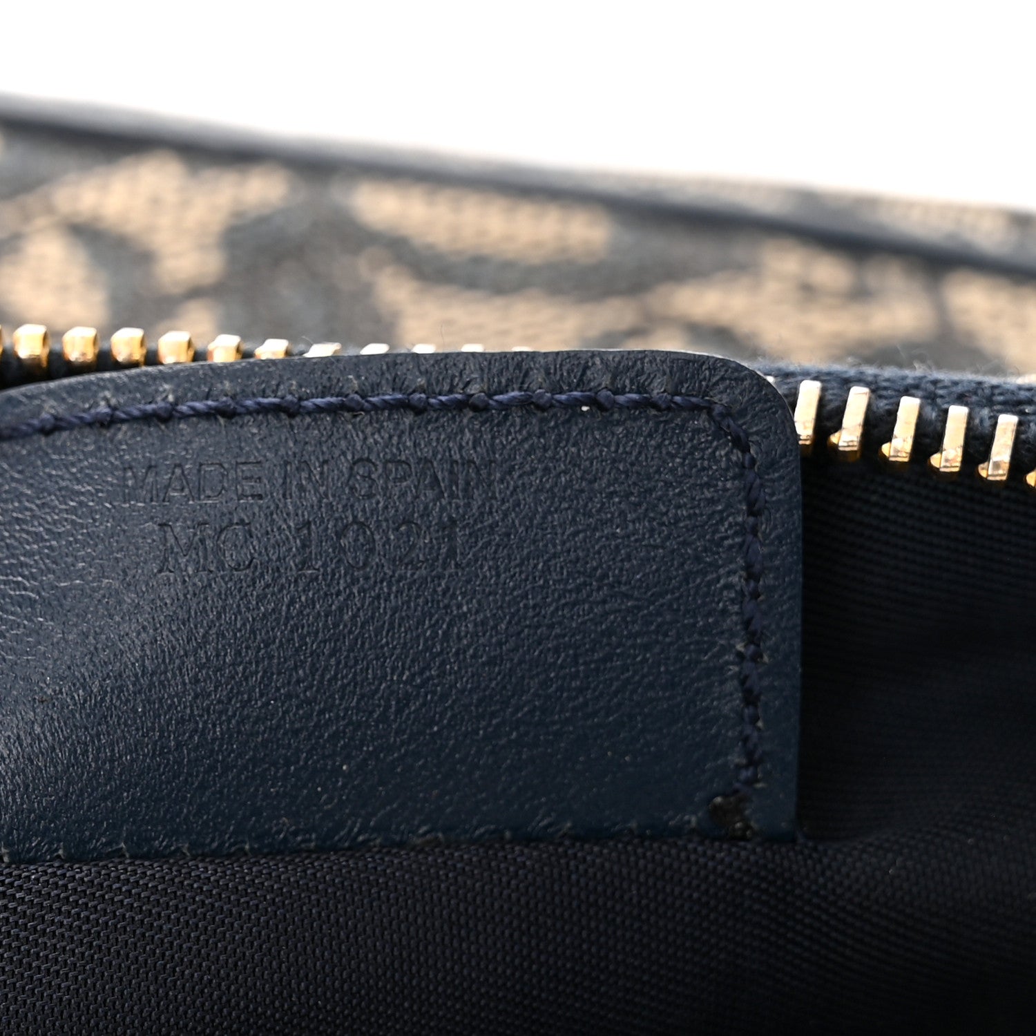 Christian Dior Monogram Mini Saddle Pochette Navy 7 of 11