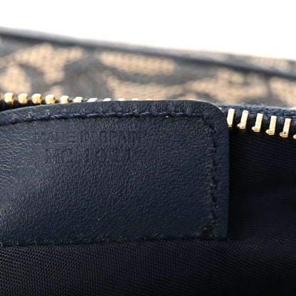 Christian Dior Monogram Mini Saddle Pochette Navy 7 of 11