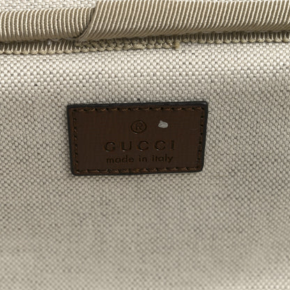 Gucci GG Supreme Monogram Azalea Calfskin Retro Interlocking G Small Savoy Cabin Trolley Beige Ebony Brown Sugar 6 of 9