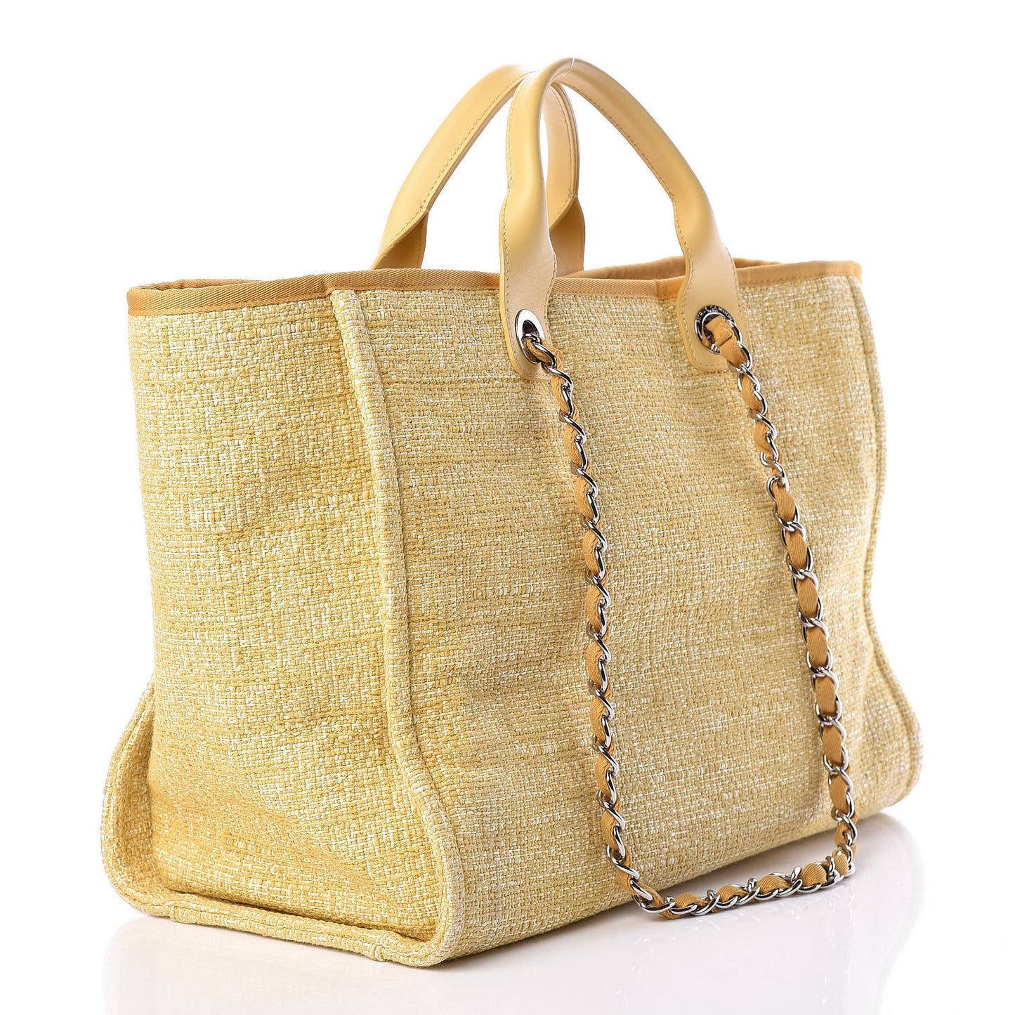 Canvas Medium Deauville Tote Light Yellow