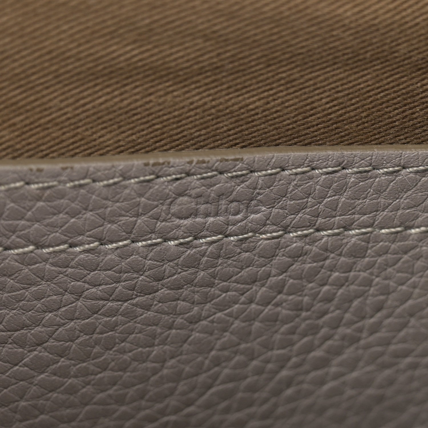 Chloe Calfskin Medium Marcie Round Crossbody Bag Cashmere Grey 6 of 17