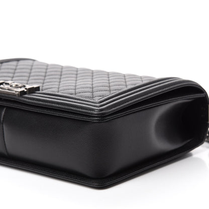 Chanel Caviar Quilted Large Boy Flap Black 8 of 12