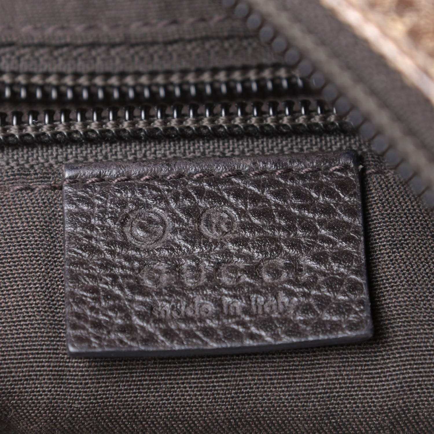 Gucci Crystal Monogram Medium Flat Messenger Bag Dark Brown 8 of 10