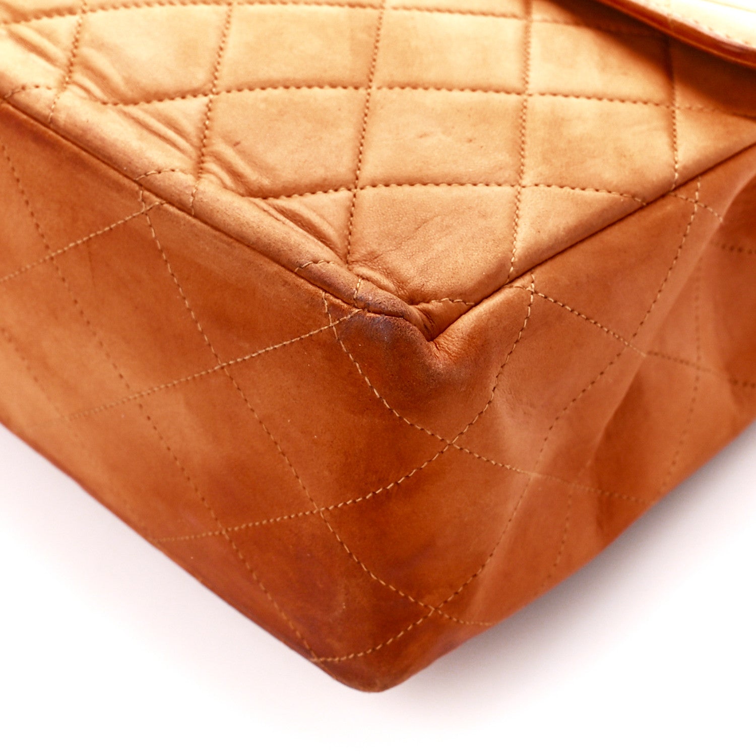 Chanel Lambskin Quilted Jumbo Single Flap Beige 11 of 11