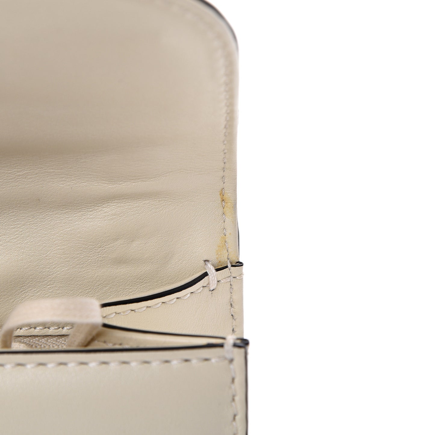 Vitello Small Glam Lock Rockstud Flap Ivory