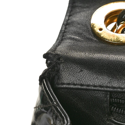 Chanel Patent Quilted XL Jumbo Single Flap Black 12 of 12