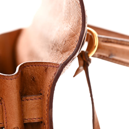 Hermes Ostrich Kelly Sellier 32 Gold 14 of 18
