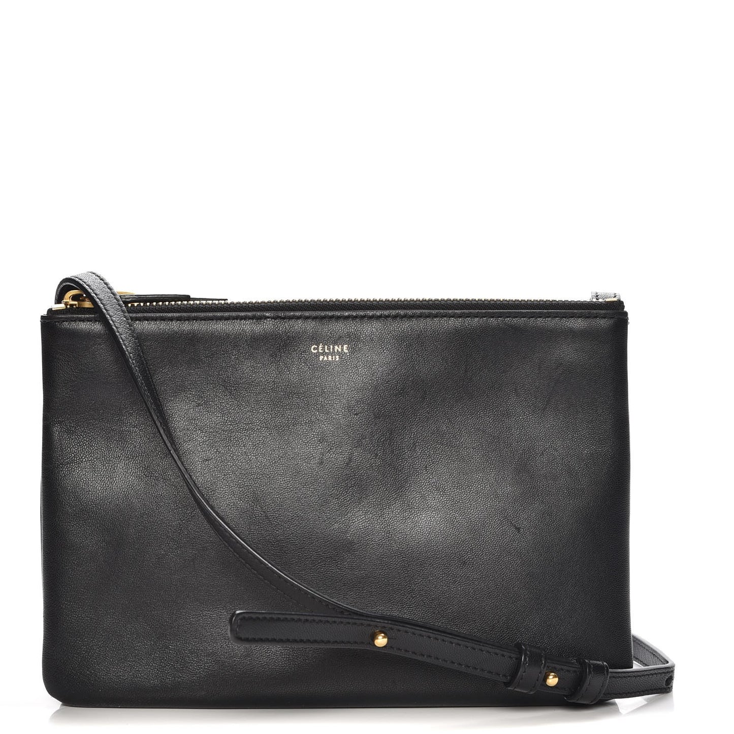 Lambskin Small Trio Crossbody Bag Black