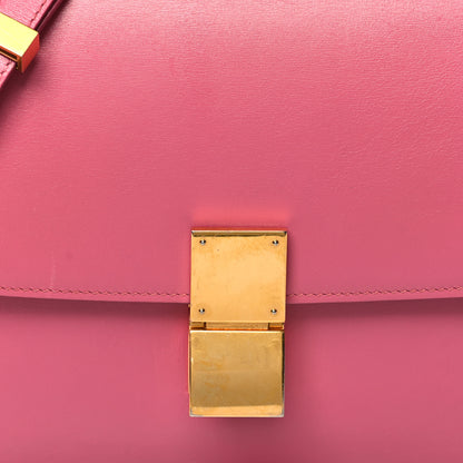 Celine Smooth Calfskin Medium Classic Box Flap Bag Pink 9 of 12