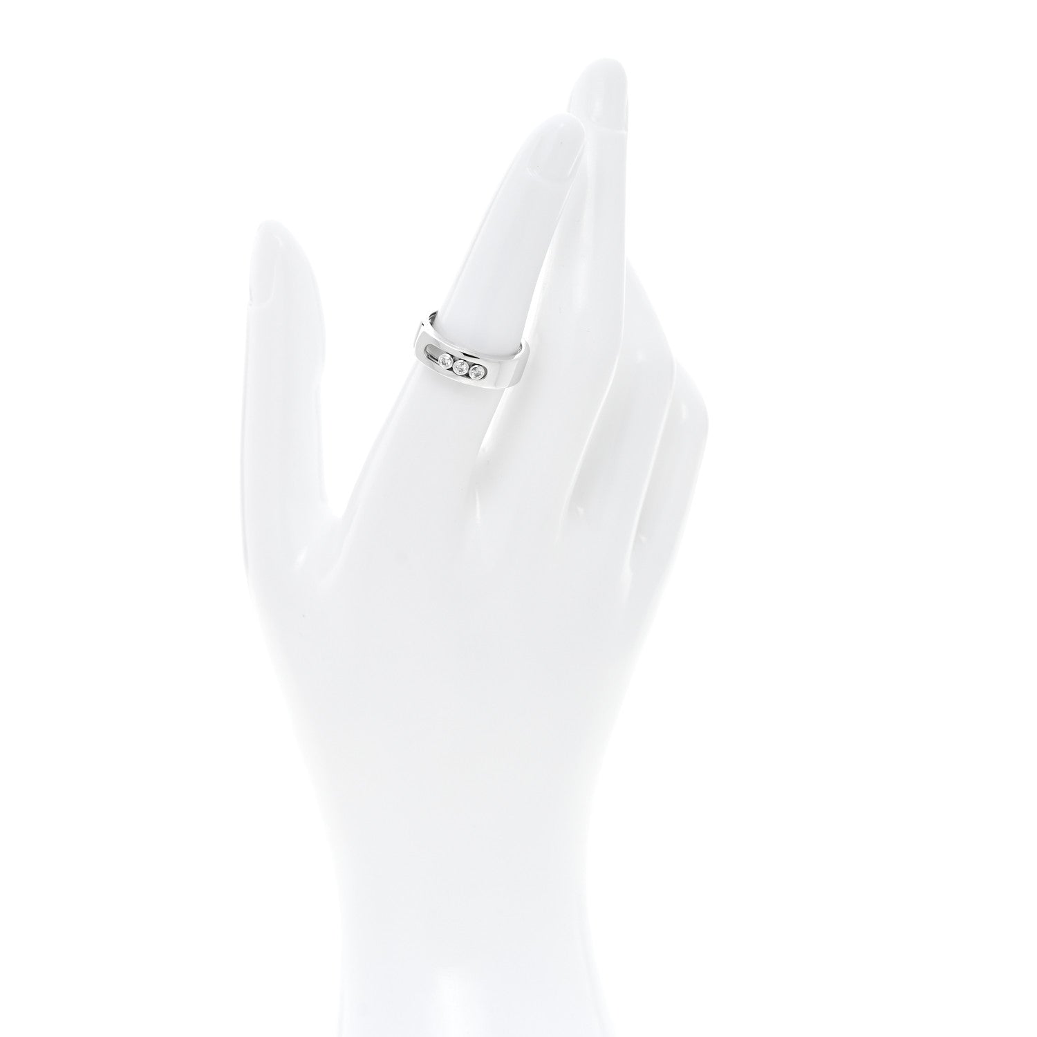 Messika 18K White Gold Diamond Move Noa Band Ring 53 6.5 2 of 6