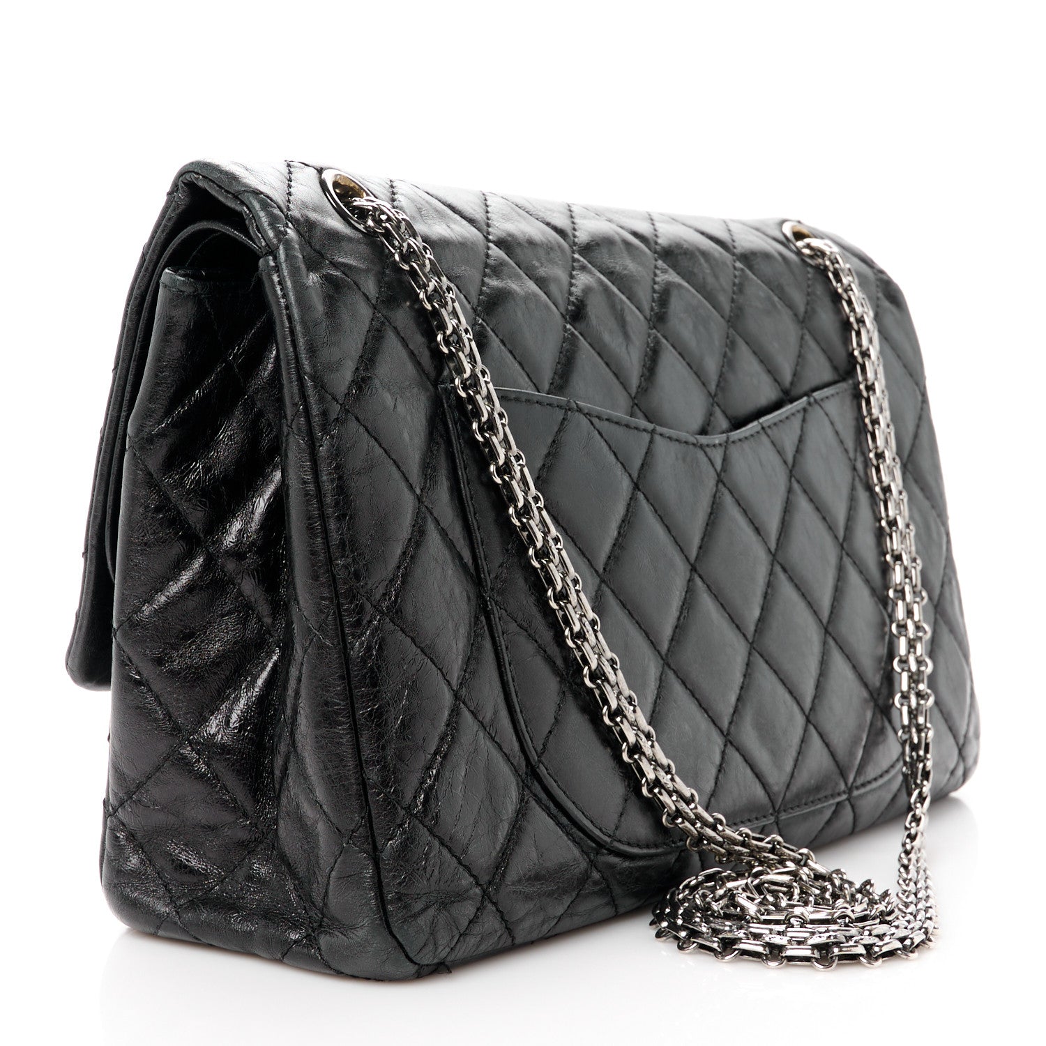 Chanel Aged Calfskin Quilted 2.55 Reissue 227 Flap Black 3 of 12