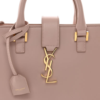 Saint Laurent Smooth Calfskin Small Monogram Cabas Pink 5 of 9