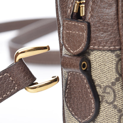 Gucci GG Supreme Monogram Web Mini Ophidia Shoulder Bag Brown 9 of 12