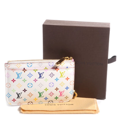 Louis Vuitton Monogram Multicolor Key Pouch White 5 of 8