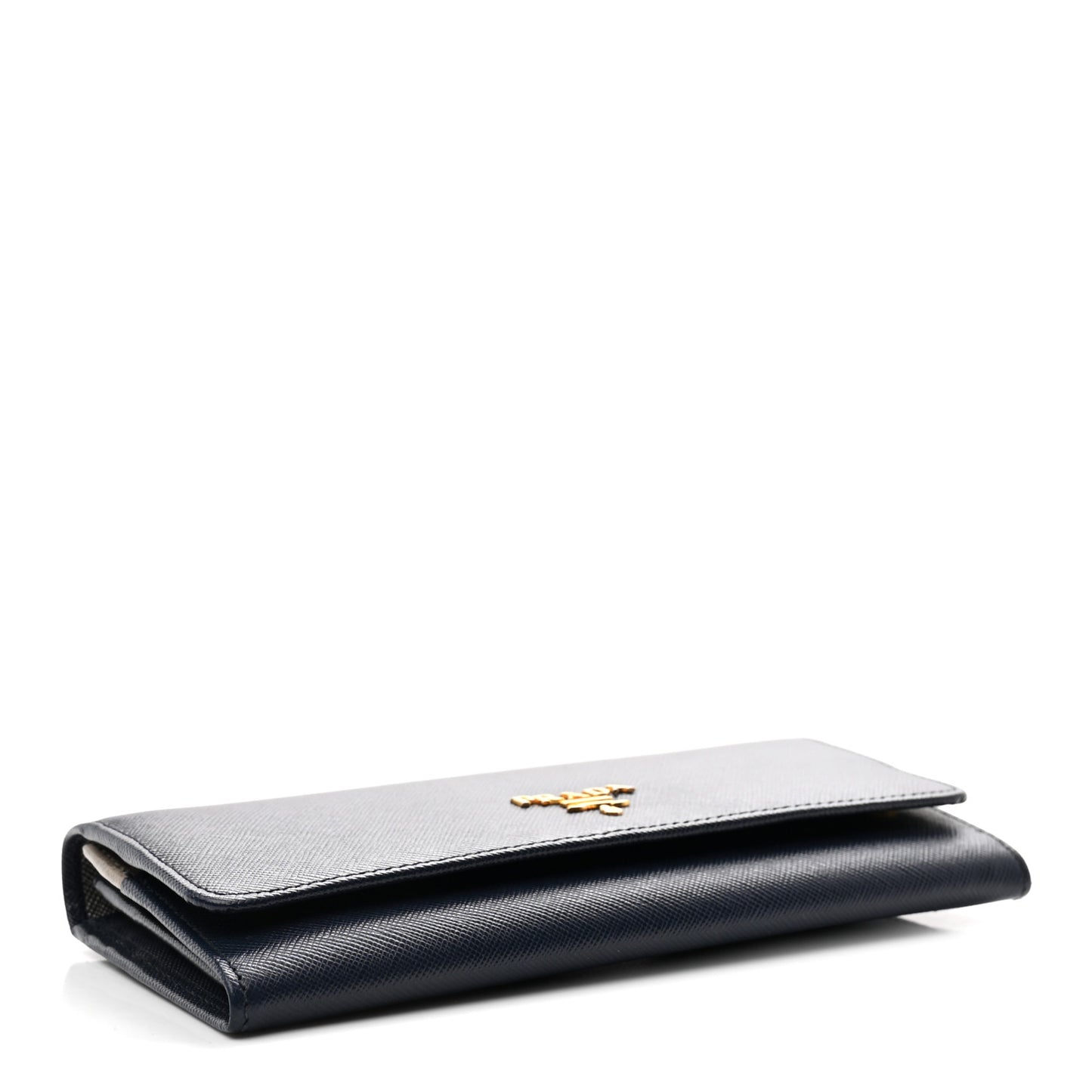 Saffiano Metal Continental Flap Wallet Baltico Argento