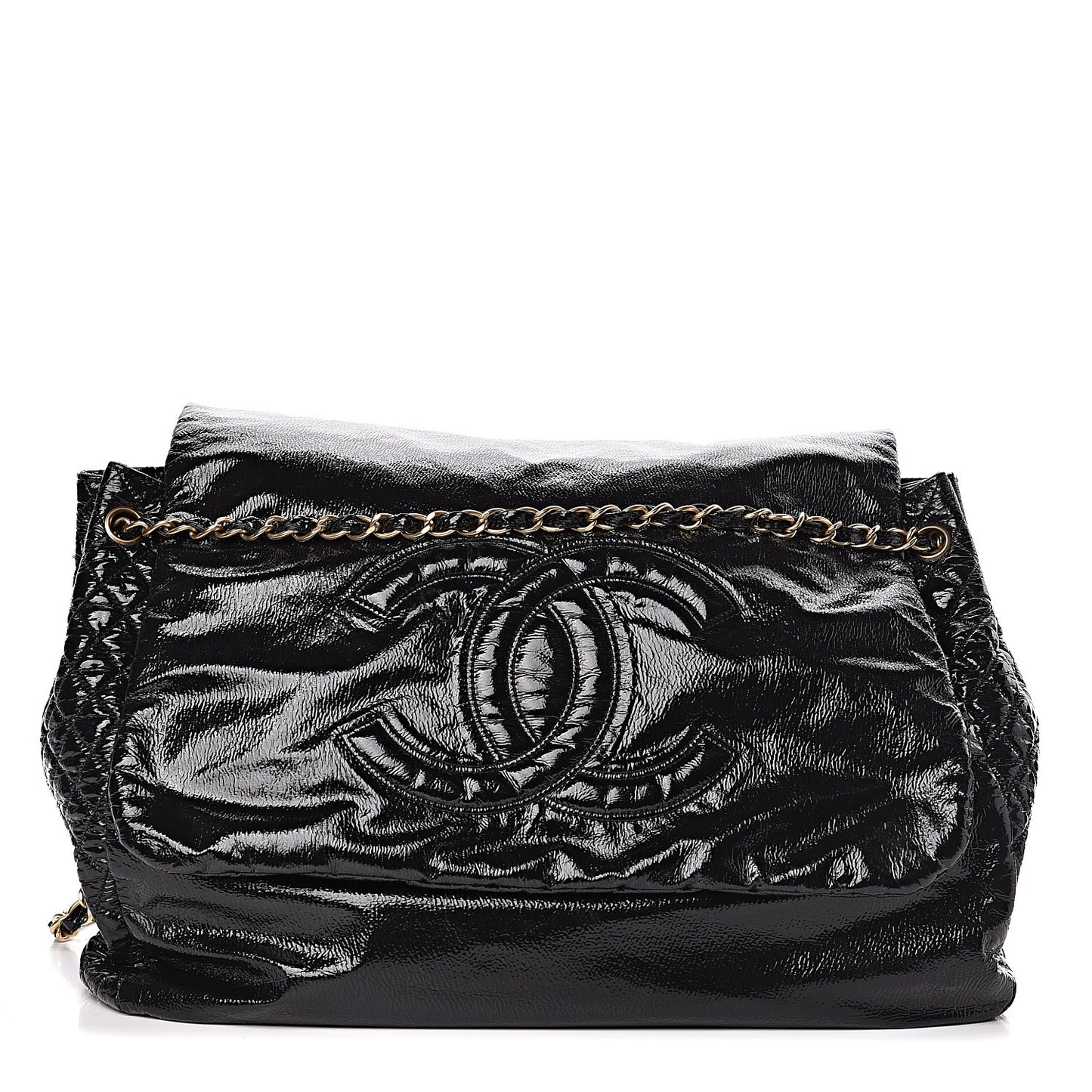 Vinyl XXL Rock and Chain Flap Black