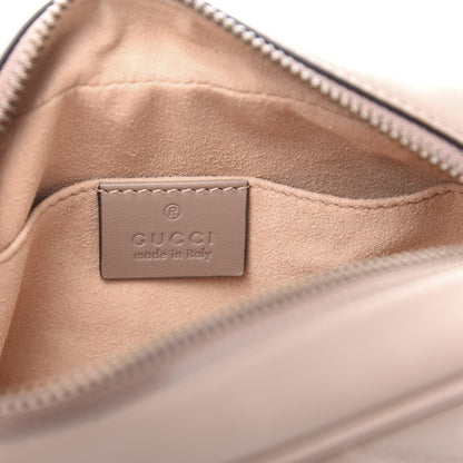 Gucci Calfskin Matelasse Mini GG Marmont Chain Shoulder Bag Porcelain Rose 8 of 11