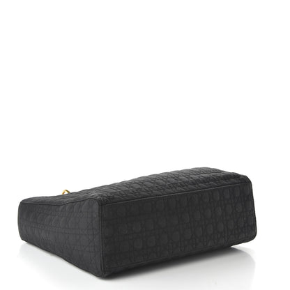 Christian Dior Nylon Cannage Large Lady Dior Black 4 of 9