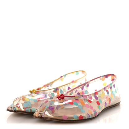 Maison Margiela PVC Confetti Printed Tabi Ballerina Flats 39 Multicolor 4 of 11