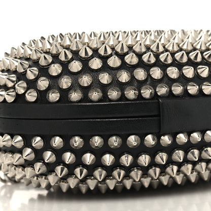 Christian Louboutin Metallic Suede Burma Strass Mina Chain Clutch Lichen 8 of 9