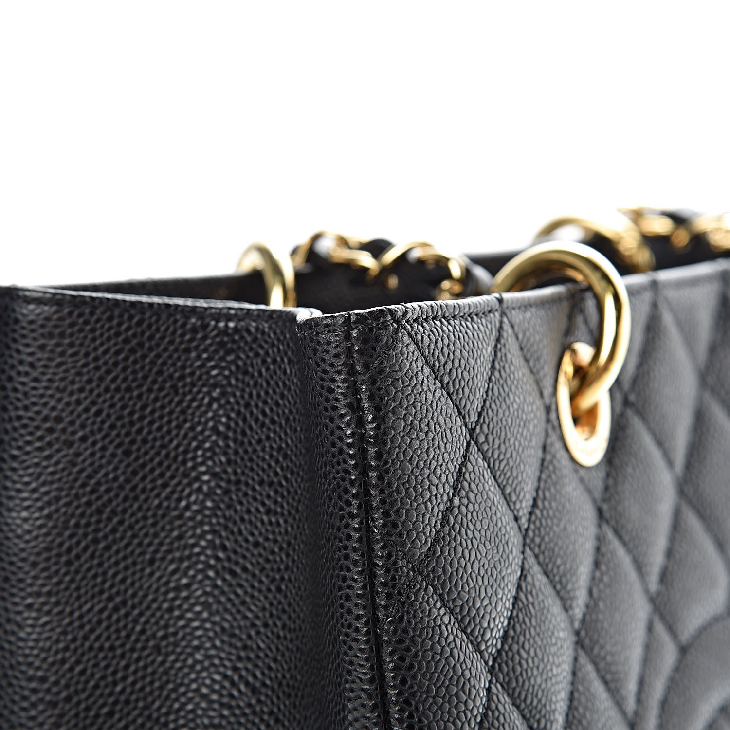 Chanel Caviar Quilted Grand Shopping Tote GST Black 12 of 19