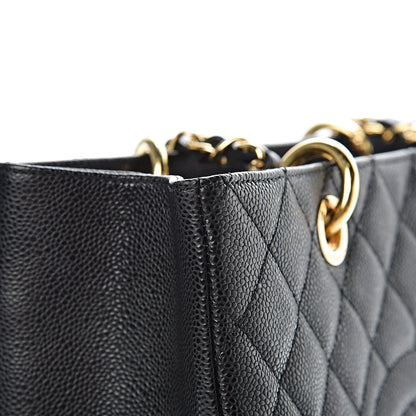 Chanel Caviar Quilted Grand Shopping Tote GST Black 12 of 19