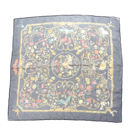 Hermes Silk Mousseline Pierres d'Orient et d'Occident Pocket Square 1 of 4