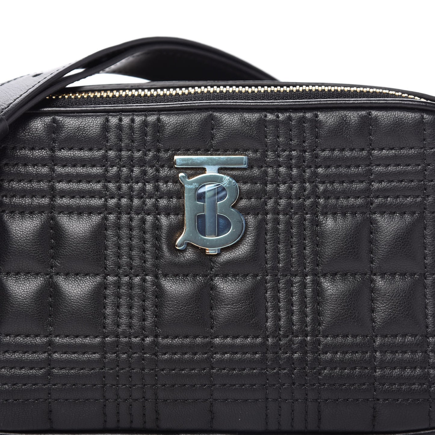 Lambskin Quilted Camera Bag Black