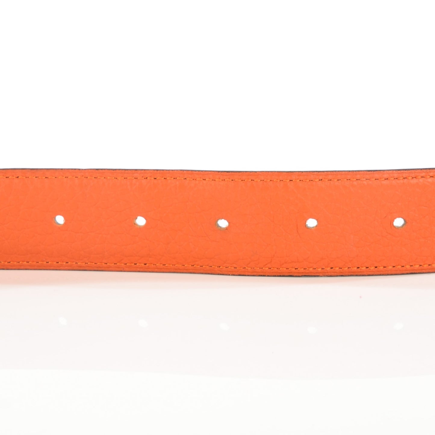 Box Togo Reversible 32mm H Belt 85 Orange Chocolate