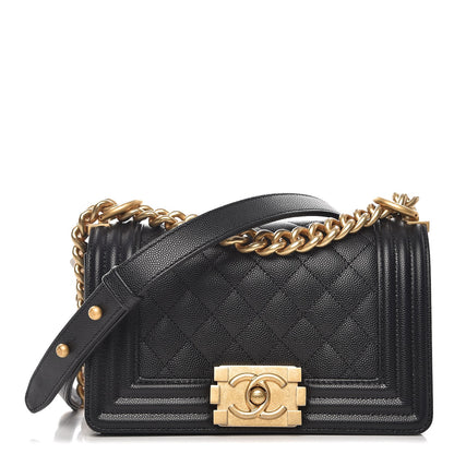Chanel Caviar Quilted Small Boy Flap Black 1 of 8