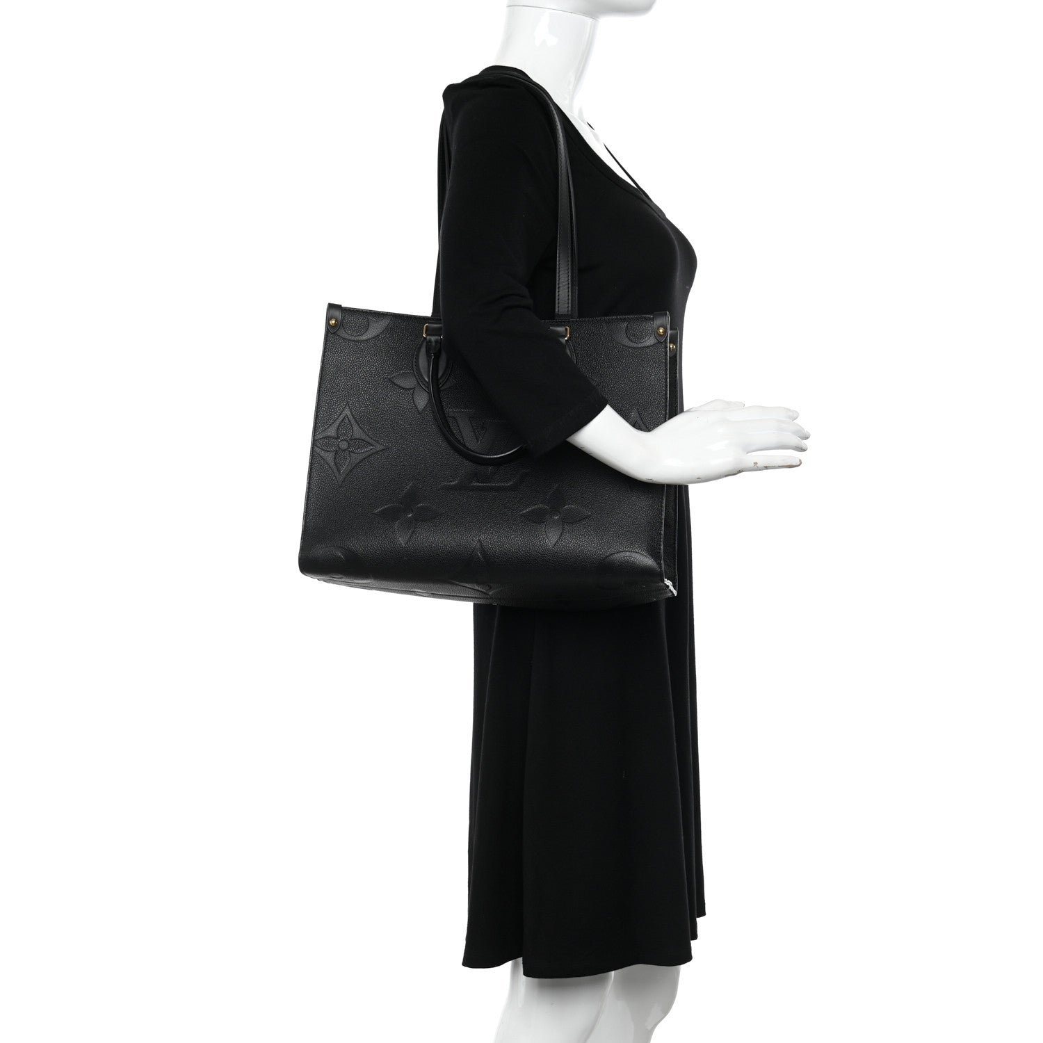 Louis Vuitton Empreinte Monogram Giant Onthego MM Black 2 of 10