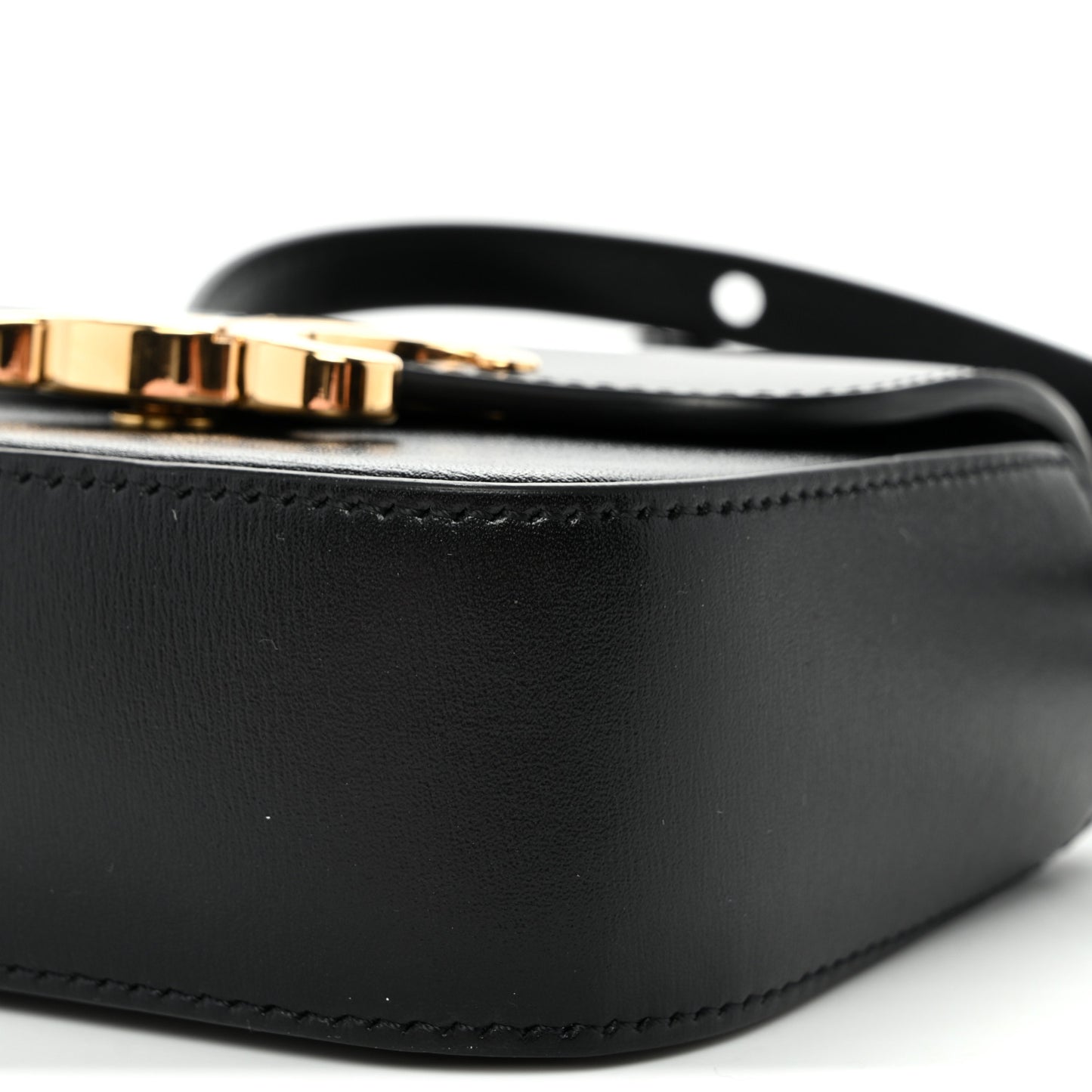 Shiny Calfskin Mini Triomphe Black