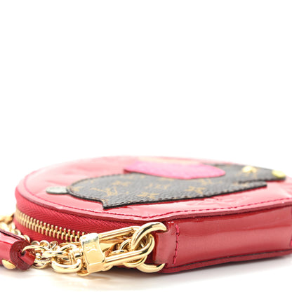 Louis Vuitton Vernis Animania Lapin Bunny Round Coin Purse Pomme D'Amour 8 of 9