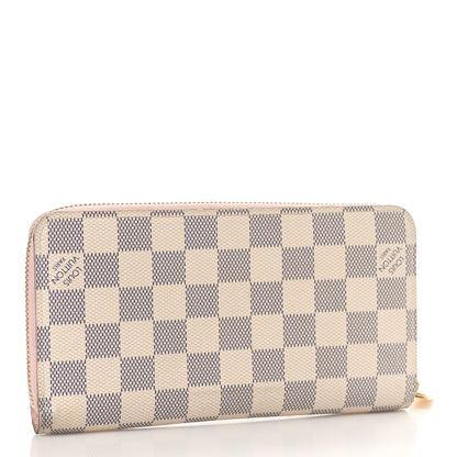 Louis Vuitton Damier Azur Zippy Wallet Rose Ballerine 3 of 10