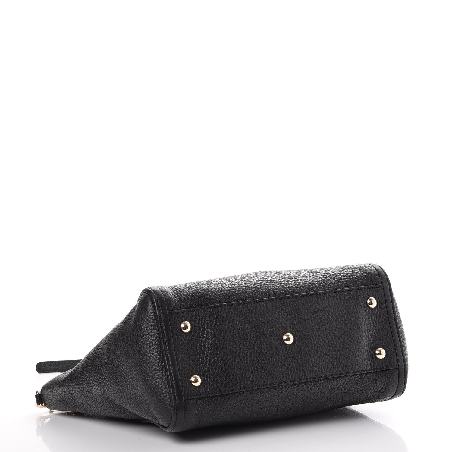 Gucci Pebbled Calfskin Small Soho Top Handle Bag Black 4 of 9