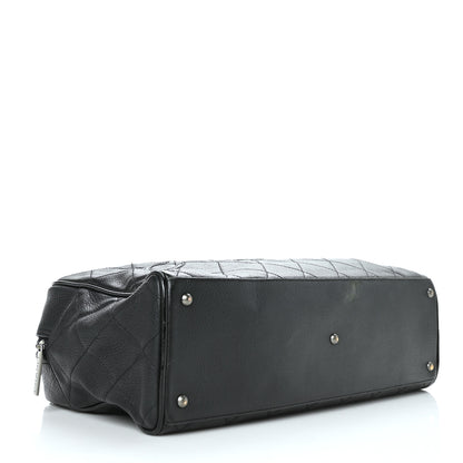 Chanel Calfskin Patent Quilted Bowler Black 4 of 11