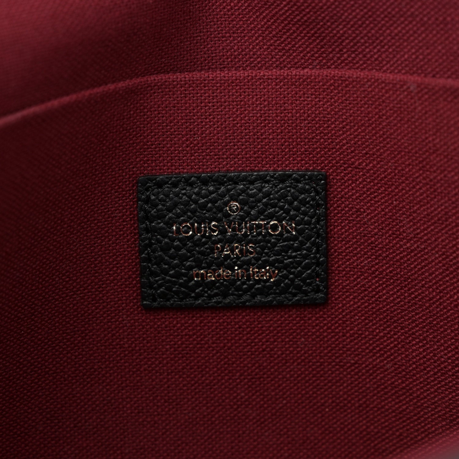 Louis Vuitton Empreinte Monogram Giant Felicie Pochette Black Beige 7 of 10