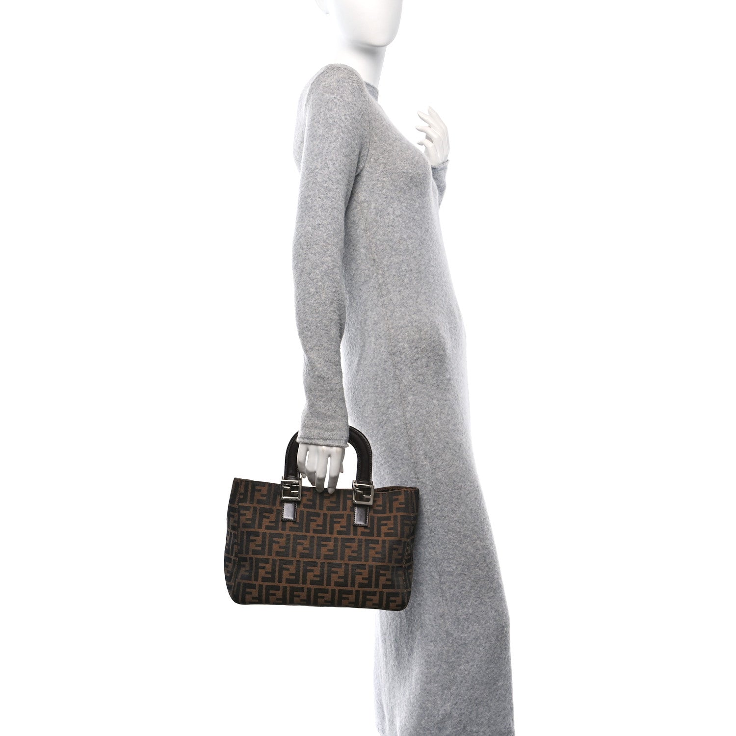 Fendi Zucca Small Holdall Tote Tobacco 2 of 10