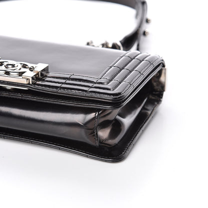 Chanel Glazed Calfskin Small Boy Flap Black 11 of 12
