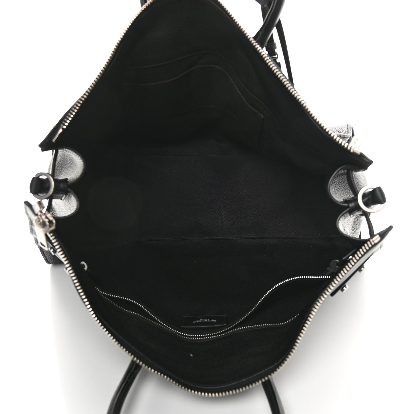 Grained Calfskin Medium Souple Sac De Jour Duffle Black